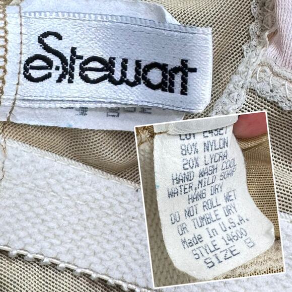 Vintage One Piece Tropical Floral Swimsuit 8 Surplice Pinup Beach Babe Resort - Picture 14 of 16